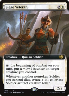 naokuroshop MTG [BRO][306][白][R][EN][包囲の古参兵/Siege Veteran] NM