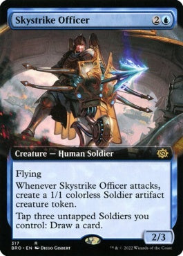 naokuroshop MTG [BRO][317][青][R][EN][天空射の士官/Skystrike Officer]（foil） NM