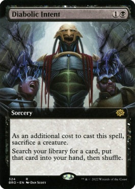 naokuroshop MTG [BRO][324][黒][R][EN][悪魔の意図/Diabolic Intent]（foil） NM