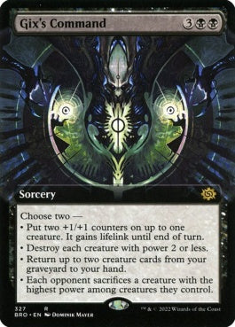 naokuroshop MTG [BRO][327][黒][R][EN][ギックスの命令/Gix's Command]（foil） NM