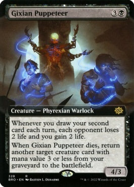 naokuroshop MTG [BRO][328][黒][R][EN][ギックスのくぐつ師/Gixian Puppeteer]（foil） NM