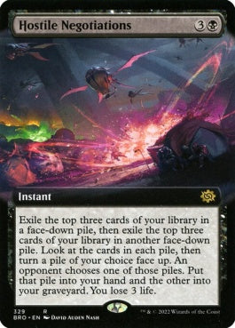 naokuroshop MTG [BRO][329][黒][R][EN][敵意ある交渉/Hostile Negotiations]（foil） NM