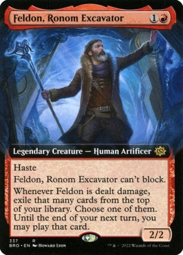 naokuroshop MTG [BRO][337][赤][R][EN][ロノムの発掘家、フェルドン/Feldon, Ronom Excavator]（foil） NM