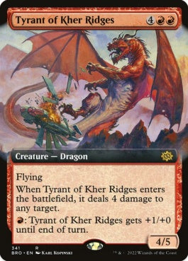 naokuroshop MTG [BRO][341][赤][R][EN][カー峠の暴君/Tyrant of Kher Ridges]（foil） NM