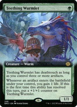 naokuroshop MTG [BRO][348][緑][R][EN][生歯の子ワーム/Teething Wurmlet] NM