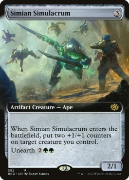 naokuroshop MTG [BRO][352][茶][R][EN][猿人の似姿/Simian Simulacrum]（foil） NM