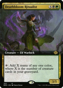 naokuroshop MTG [BRO][353][多][R][EN][死花の祭儀師/Deathbloom Ritualist]（foil） NM