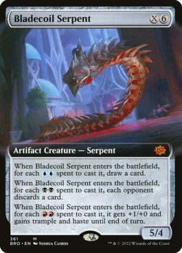 naokuroshop MTG [BRO][361][茶][M][EN][刃とぐろの蛇/Bladecoil Serpent]（foil） NM