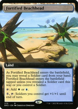 naokuroshop MTG [BRO][370][土地][R][EN][要塞化した海岸堡/Fortified Beachhead]（foil） NM