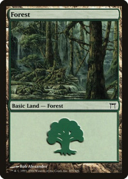 naokuroshop MTG [CHK][305][土地][C][EN][森/Forest] NM