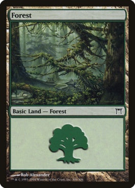 naokuroshop MTG [CHK][306][土地][C][JP][森/Forest] NM