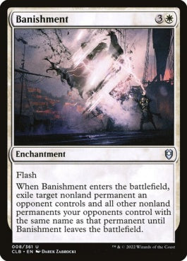 naokuroshop MTG [CLB][008][白][U][EN][バニッシュメント/Banishment]（foil） NM