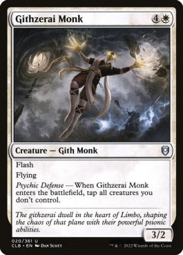 naokuroshop MTG [CLB][020][白][U][EN][ギスゼライのモンク/Githzerai Monk] NM