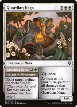 naokuroshop MTG [CLB][023][白][C][EN][ガーディアン・ナーガ/Guardian Naga]（foil） NM