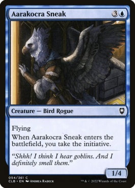 naokuroshop MTG [CLB][054][青][C][EN][アーラコクラの隠密/Aarakocra Sneak]（foil） NM