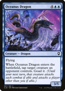 naokuroshop MTG [CLB][087][青][C][EN][オケアノス・ドラゴン/Oceanus Dragon]（foil） NM