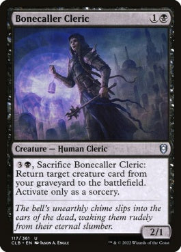 naokuroshop MTG [CLB][117][黒][U][EN][骨呼びのクレリック/Bonecaller Cleric]（foil） NM