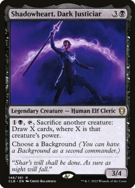 naokuroshop MTG [CLB][146][黒][R][EN][闇の大司法官、シャドウハート/Shadowheart, Dark Justiciar]（foil） NM