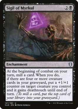 naokuroshop MTG [CLB][147][黒][U][EN][マークールの印形/Sigil of Myrkul]（foil） NM