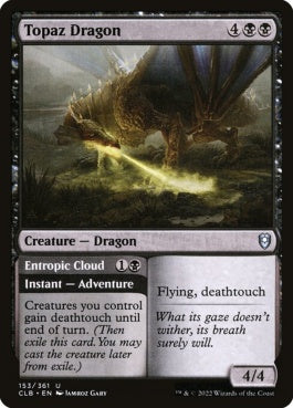 naokuroshop MTG [CLB][153][黒][U][EN][トパーズ・ドラゴン/Topaz Dragon]（foil） NM