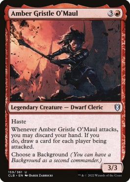 naokuroshop MTG [CLB][159][赤][U][EN][鎚族のアンバー・グリストル/Amber Gristle O'Maul]（foil） NM