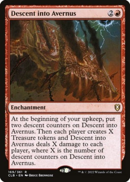 naokuroshop MTG [CLB][169][赤][R][EN][アヴェルヌスへの下降/Descent into Avernus]（foil） NM