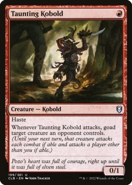 naokuroshop MTG [CLB][199][赤][U][EN][嘲るコボルド/Taunting Kobold]（foil） NM