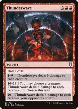 naokuroshop MTG [CLB][201][赤][U][EN][サンダーウェイヴ/Thunderwave]（foil） NM