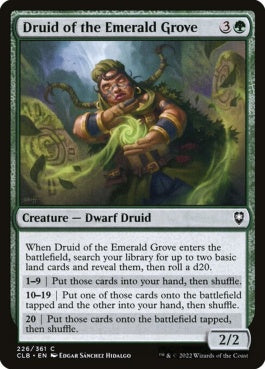 naokuroshop MTG [CLB][226][緑][C][EN][エメラルド木立のドルイド/Druid of the Emerald Grove]（foil） NM