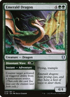 naokuroshop MTG [CLB][229][緑][U][EN][エメラルド・ドラゴン/Emerald Dragon] NM