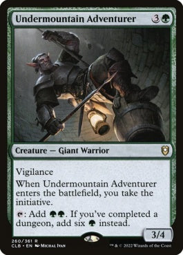 naokuroshop MTG [CLB][260][緑][R][EN][アンダーマウンテンの冒険者/Undermountain Adventurer]（foil） NM