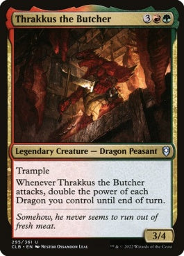 naokuroshop MTG [CLB][295][多][U][EN][解体屋、スラッカス/Thrakkus the Butcher]（foil） NM