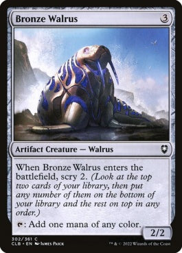 naokuroshop MTG [CLB][302][茶][C][EN][青銅のセイウチ/Bronze Walrus]（foil） NM