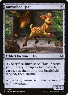 naokuroshop MTG [CLB][303][茶][U][EN][つややかな雄鹿/Burnished Hart]（foil） NM