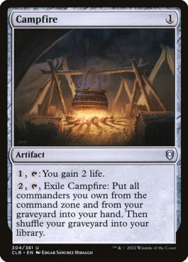 naokuroshop MTG [CLB][304][茶][U][EN][焚火/Campfire]（foil） NM