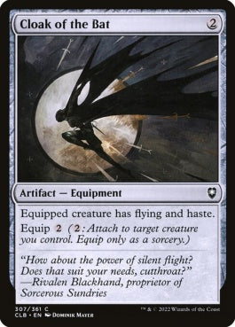 naokuroshop MTG [CLB][307][茶][C][EN][クローク・オヴ・ザ・バット/Cloak of the Bat]（foil） NM