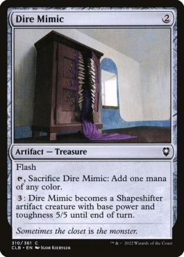 naokuroshop MTG [CLB][310][茶][C][EN][不吉なミミック/Dire Mimic]（foil） NM