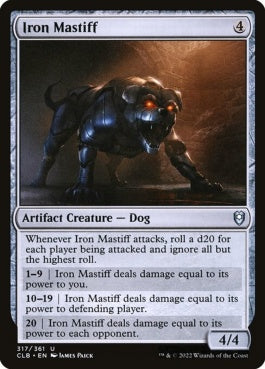 naokuroshop MTG [CLB][317][茶][U][EN][鉄の猛犬/Iron Mastiff]（foil） NM