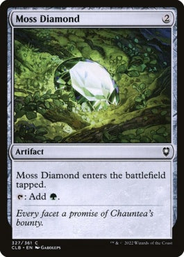 naokuroshop MTG [CLB][327][茶][C][EN][苔色のダイアモンド/Moss Diamond] NM