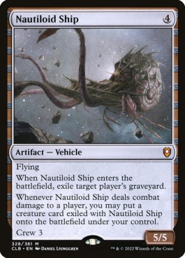 naokuroshop MTG [CLB][328][茶][M][EN][ノーチロイド船/Nautiloid Ship]（foil） NM