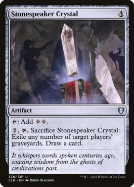 naokuroshop MTG [CLB][338][茶][U][EN][ストーンスピーカー・クリスタル/Stonespeaker Crystal]（foil） NM