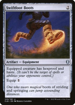 naokuroshop MTG [CLB][339][茶][U][EN][速足のブーツ/Swiftfoot Boots]（foil） NM