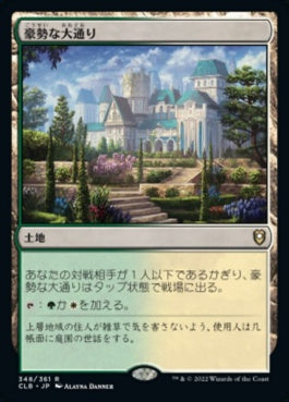 naokuroshop MTG [CLB][348][土地][R][JP][豪勢な大通り/Bountiful Promenade] NM