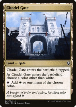 naokuroshop MTG [CLB][349][土地][C][EN][砦門/Citadel Gate] NM