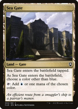 naokuroshop MTG [CLB][359][土地][C][EN][海門/Sea Gate]（foil） NM