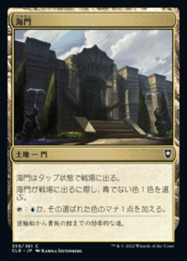 naokuroshop MTG [CLB][359][土地][C][JP][海門/Sea Gate]（foil） NM