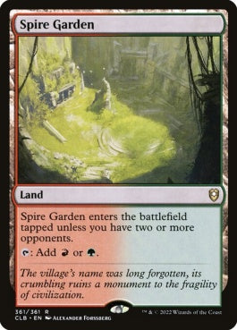 naokuroshop MTG [CLB][361][土地][R][EN][尖塔の庭/Spire Garden]（foil） NM