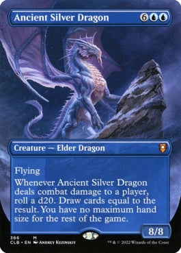 naokuroshop MTG [CLB][366][青][M][EN][エインシャント・シルヴァー・ドラゴン/Ancient Silver Dragon]（foil） NM