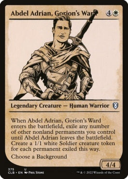 naokuroshop MTG [CLB][375][白][U][EN][ゴライオンの養子、アブデル・エイドリアン/Abdel Adrian, Gorion's Ward] NM