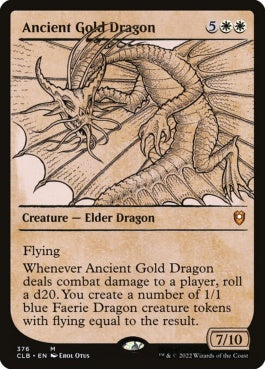 naokuroshop MTG [CLB][376][白][M][EN][エインシャント・ゴールド・ドラゴン/Ancient Gold Dragon]（foil） NM